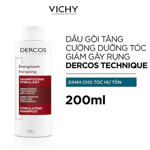 Dầu Gội Vichy Ngăn Ngừa & Giảm Rụng Tóc  Dercos Technique Engergising Shampoo Targets Hairloss 200ml